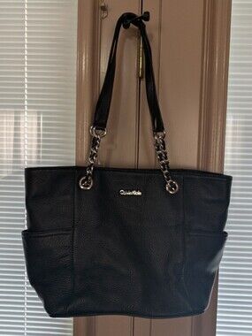 Calvin Klein Leather Tote